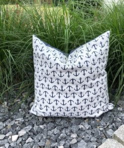 Kissen "Anker" Maritim 49x49cm