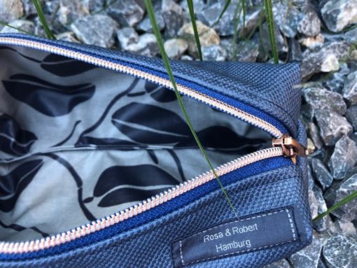 Kulturtasche "Eckig, navy" – Bild 4